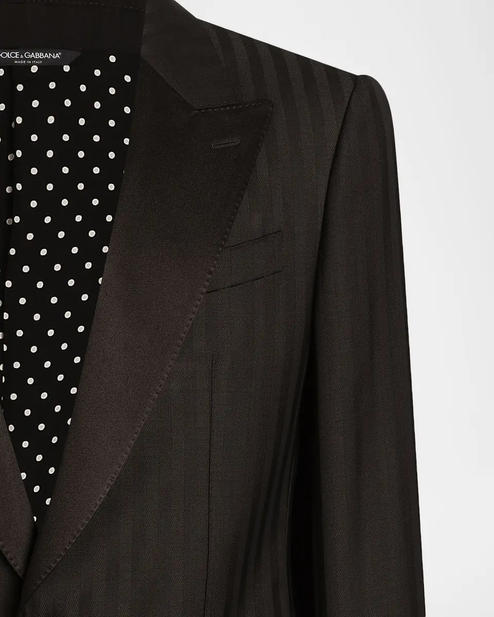 Dolce & Gabbana Virgin Wool-Blend Single-Breasted Blazer | Thumbnail 2