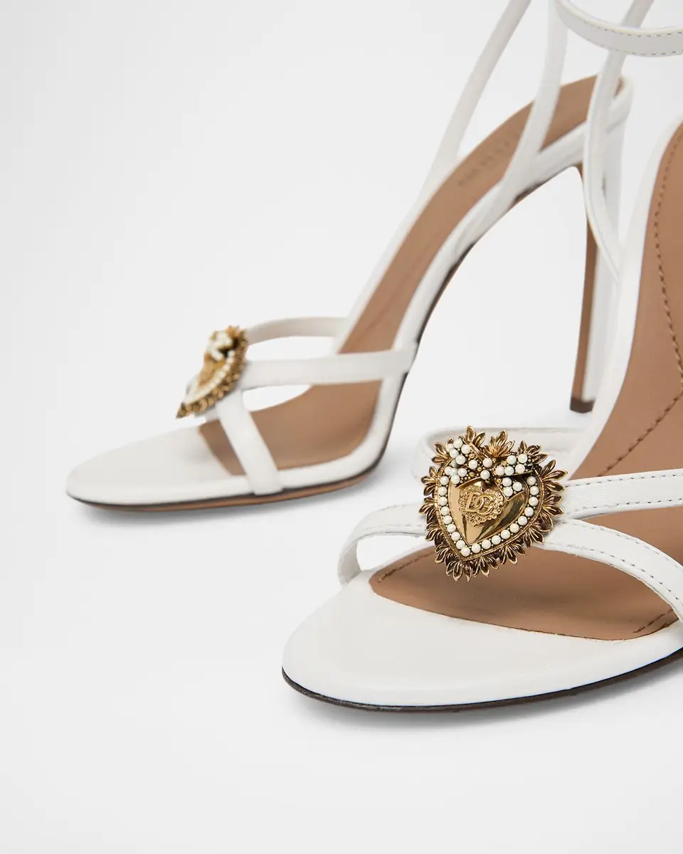 Dolce & Gabbana 105mm DG Heart Strappy Leather Sandals | Thumbnail 4 Dolce & Gabbana 105mm DG Heart Strappy Leather Sandals | Thumbnail 4