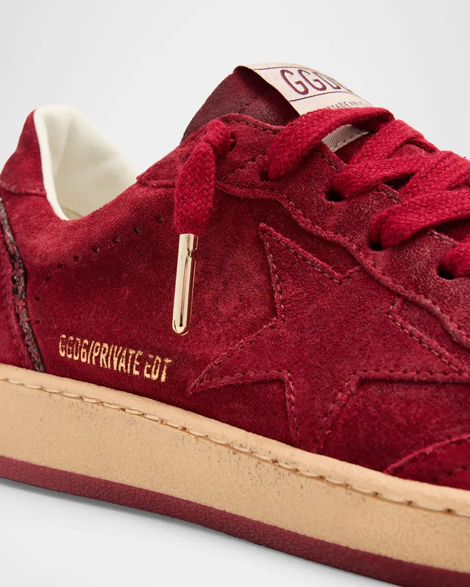 Golden Goose Ball Star Suede Glitter Low-Top Sneakers | Thumbnail 5 Golden Goose Ball Star Suede Glitter Low-Top Sneakers | Thumbnail 5