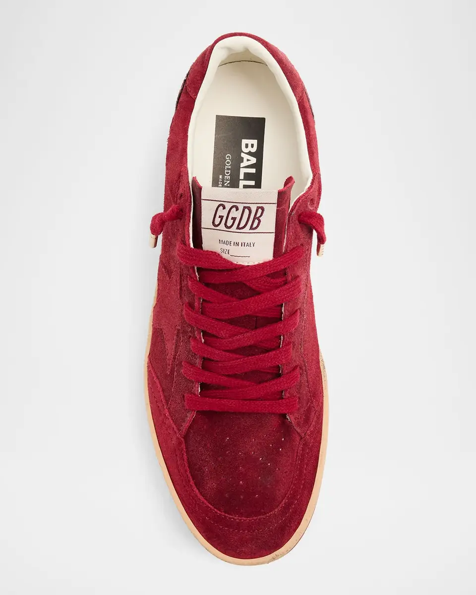 Golden Goose Ball Star Suede Glitter Low-Top Sneakers | Thumbnail 6 Golden Goose Ball Star Suede Glitter Low-Top Sneakers | Thumbnail 6
