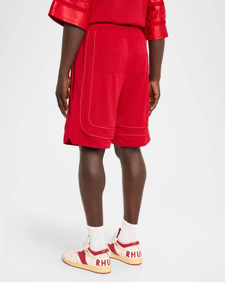 Rhude Men's Baggy Mesh Drawstring Shorts | Thumbnail 2 Rhude Men's Baggy Mesh Drawstring Shorts | Thumbnail 2