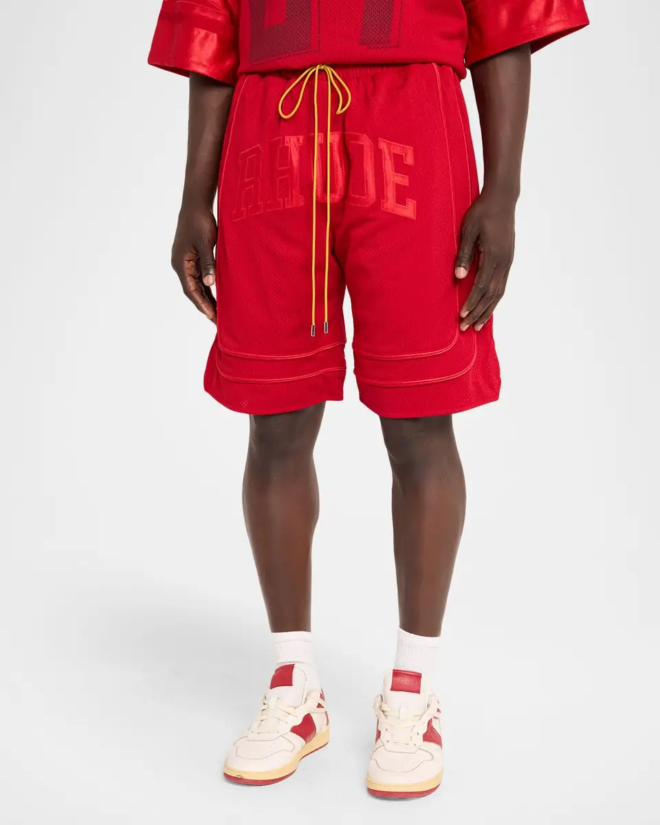 Rhude Men's Baggy Mesh Drawstring Shorts | Thumbnail 3 Rhude Men's Baggy Mesh Drawstring Shorts | Thumbnail 3