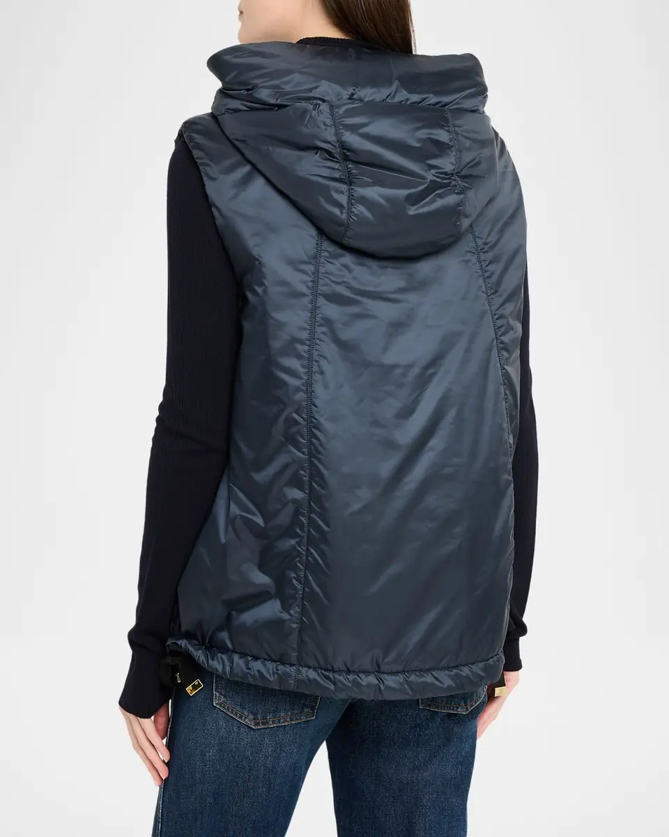 Max Mara Greengo Water-Repellent Canvas Gilet | Thumbnail 3 Max Mara Greengo Water-Repellent Canvas Gilet | Thumbnail 3