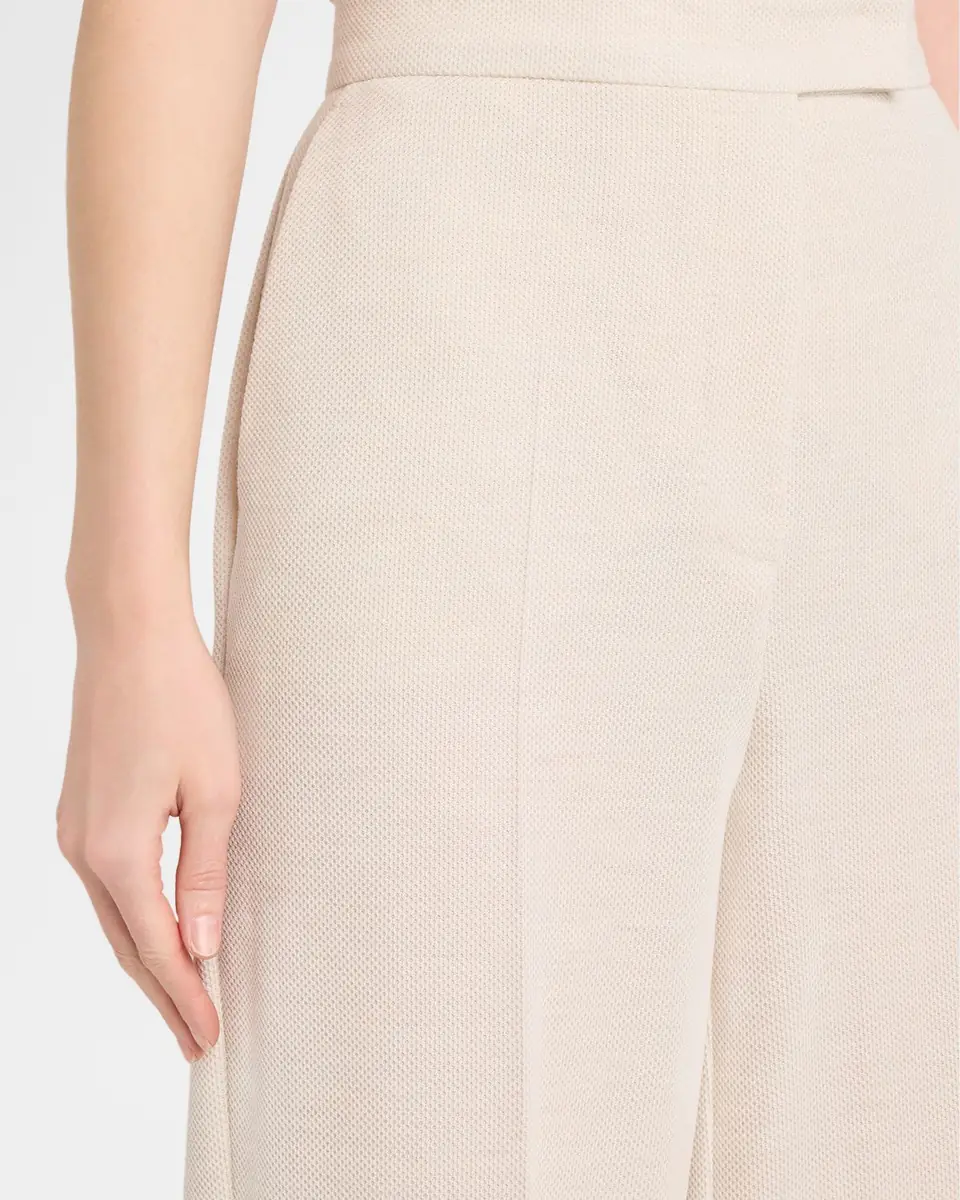 Max Mara Attinia Wide-Leg Wool Pique Trousers | Thumbnail 5