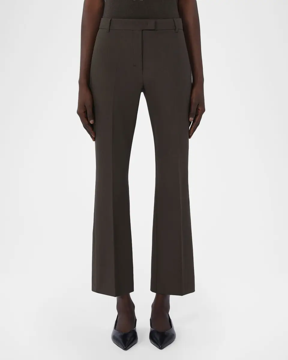 Max Mara Fatina Cotton Kickflare-Leg Ankle Pants | Thumbnail 4 Max Mara Fatina Cotton Kickflare-Leg Ankle Pants | Thumbnail 4