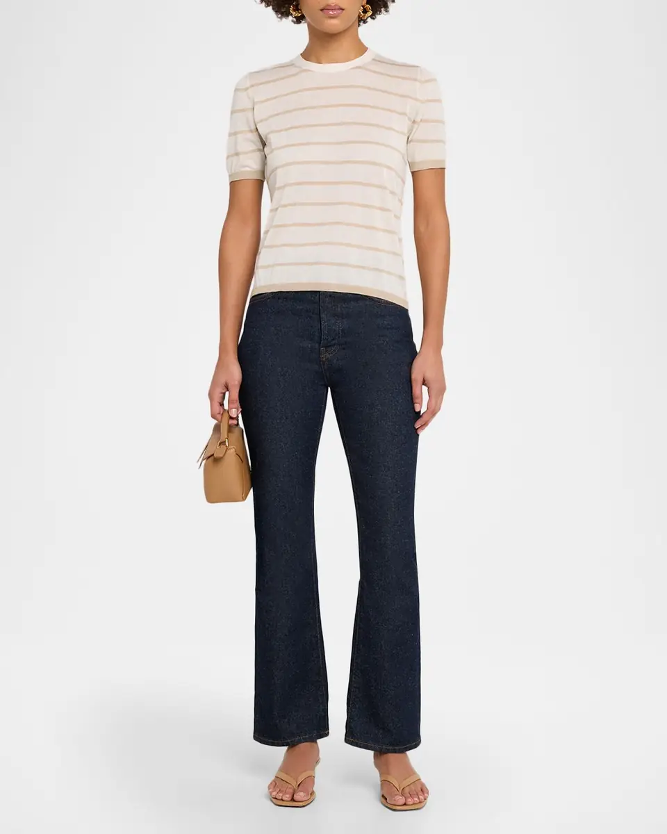 Max Mara Favetta Striped Cashmere-Silk Sweater | Thumbnail 2 Max Mara Favetta Striped Cashmere-Silk Sweater | Thumbnail 2