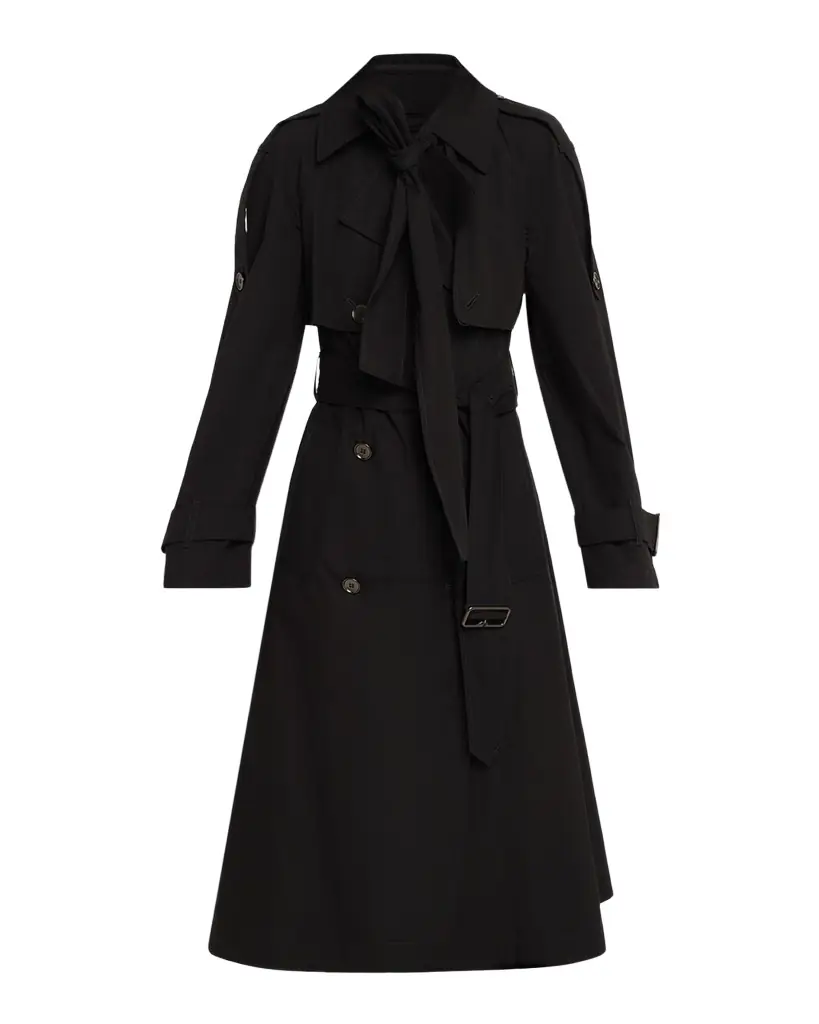 Trerose Belted Double-Breasted Trench Coat