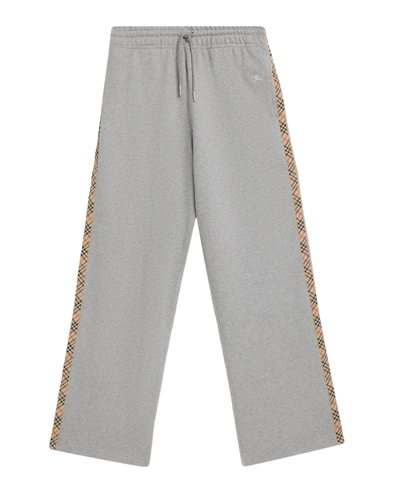 Burberry Jodie Check Side-Stripe Straight-Leg Track Pants