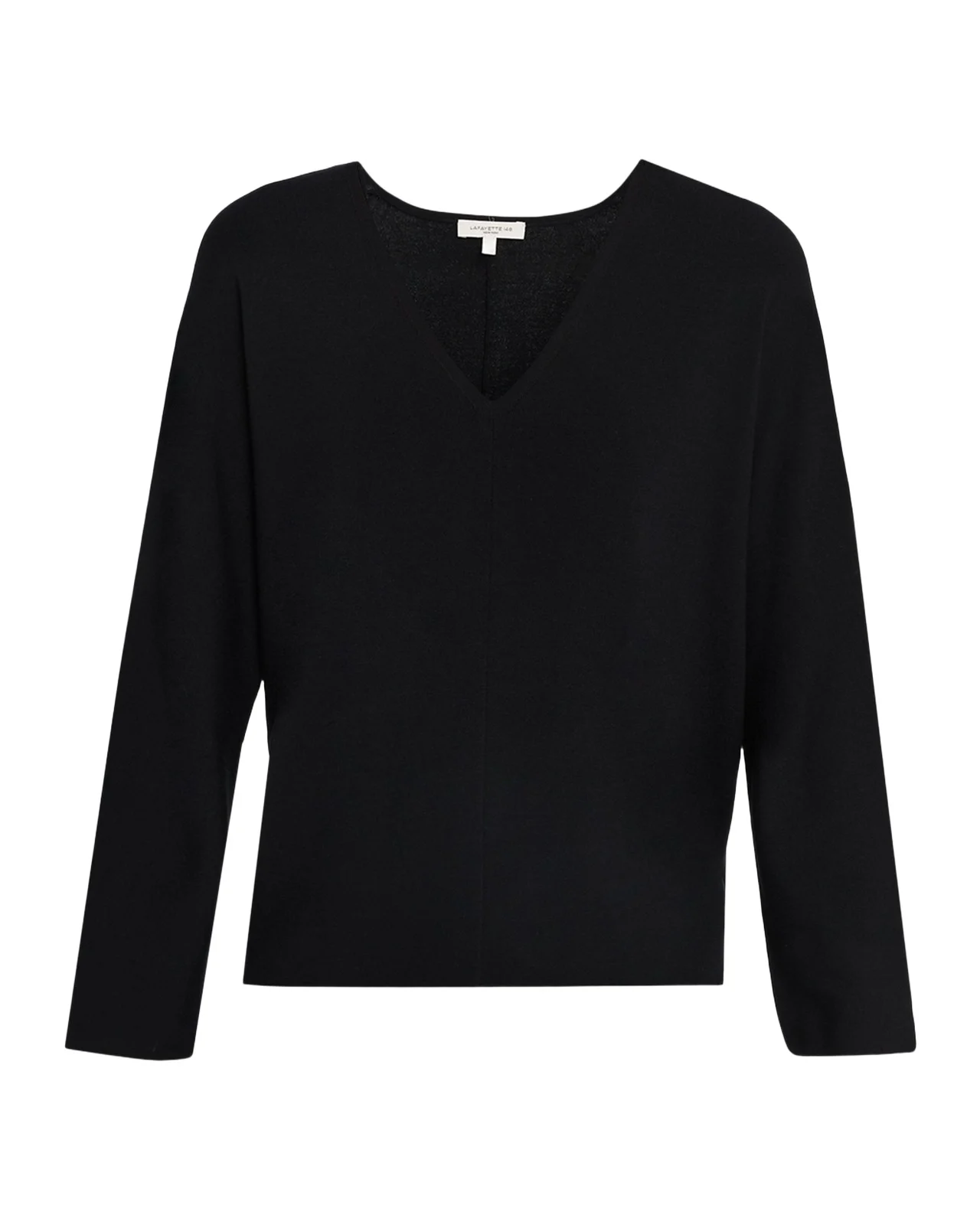 Lafayette 148 New York Ribbed V-Neck Sweater