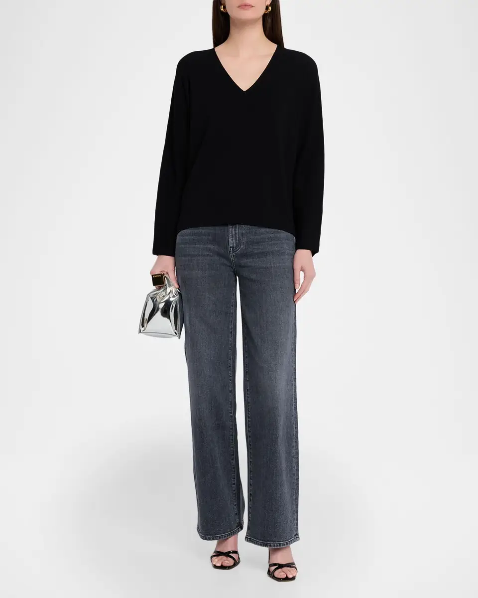 Lafayette 148 New York Straight-Leg Stretch Denim Jeans | Thumbnail 2