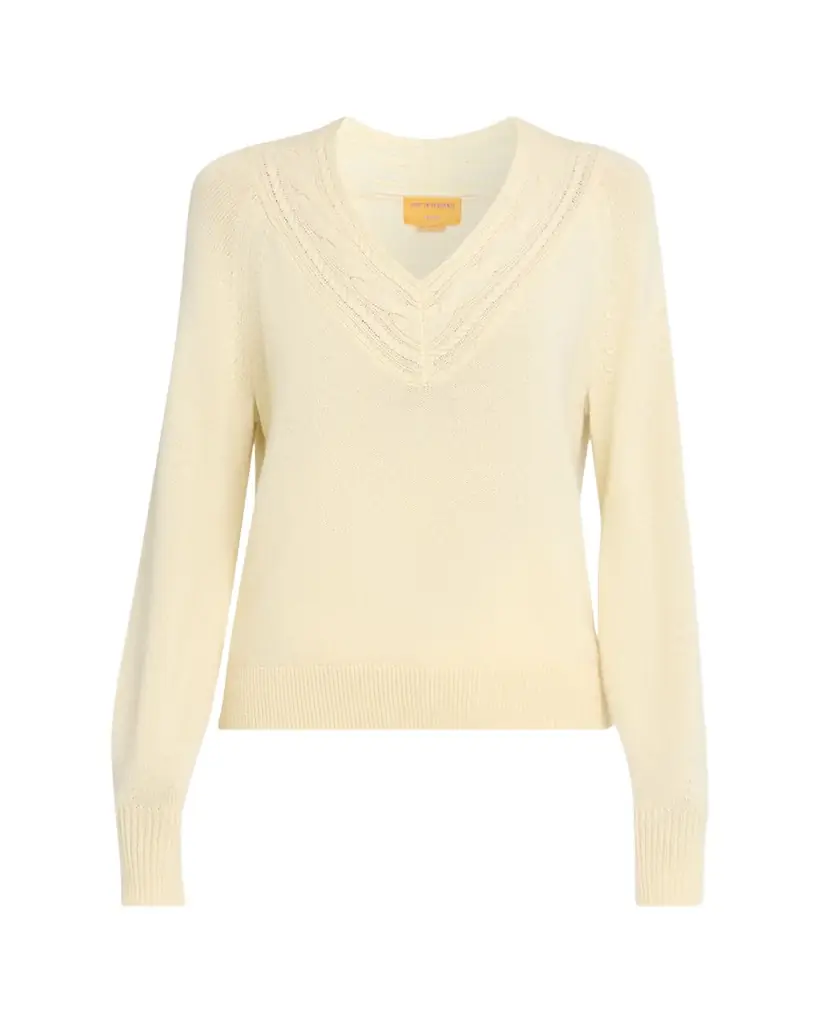 Guest in Residence The Varsity V Cashmere Sweater | Image 1 Guest in Residence The Varsity V Cashmere Sweater | Image 1