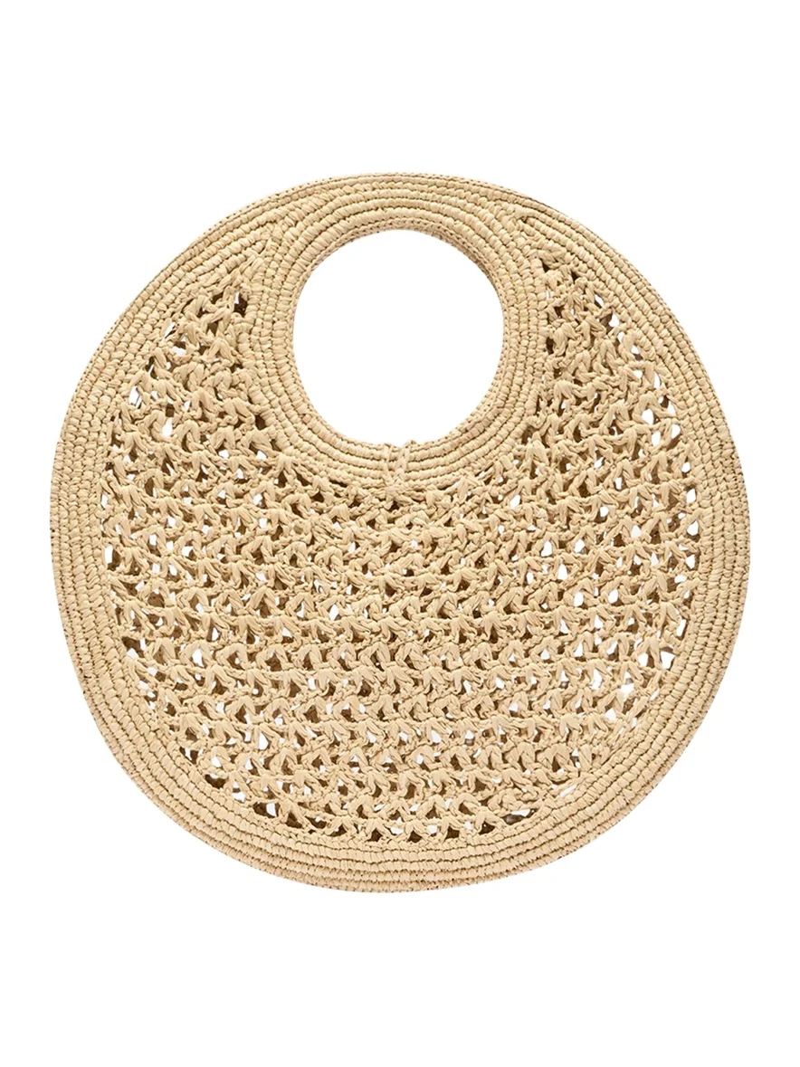Jacquemus Le Petite Crochet Raffia Top-Handle Bag