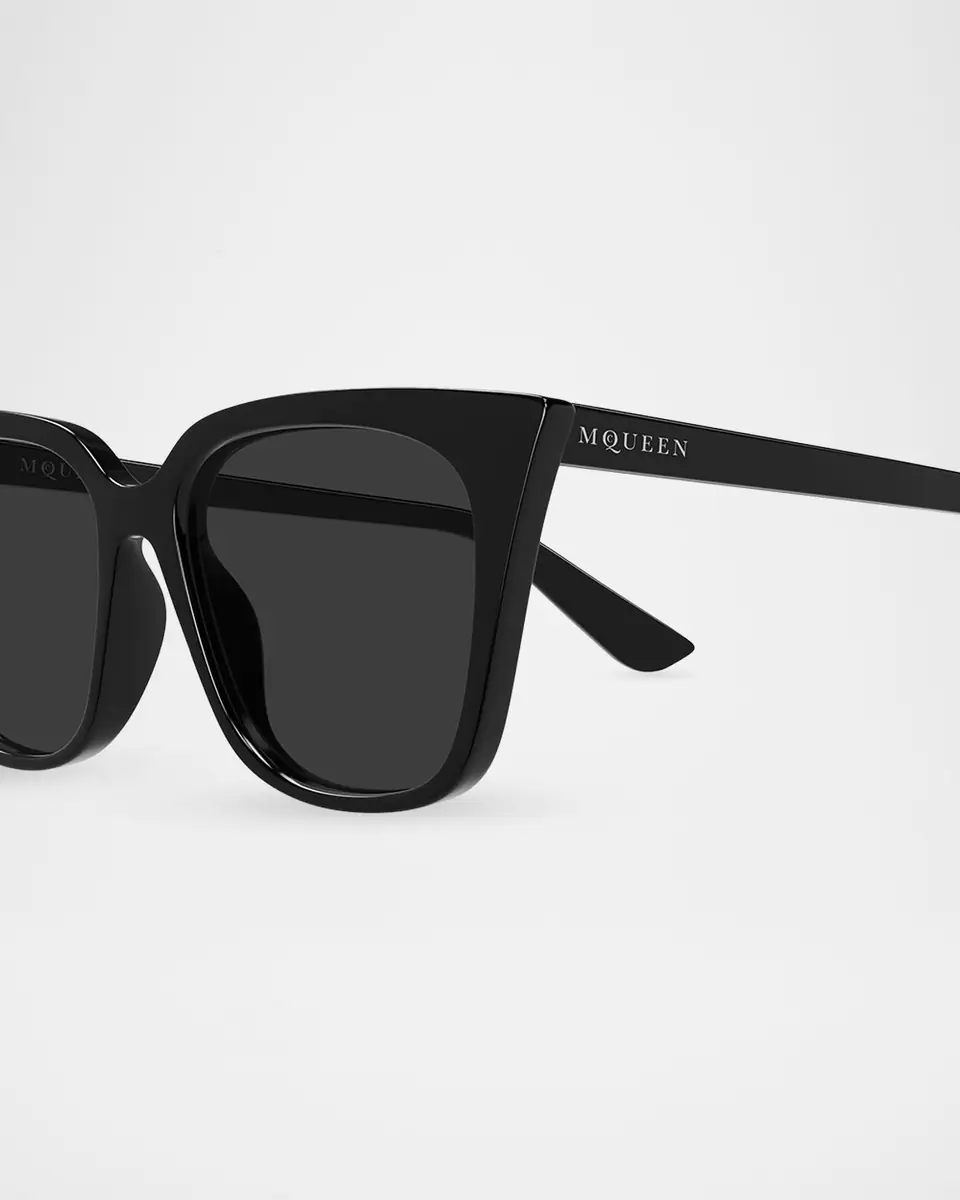Alexander McQueen 53mm Acetate Cat-Eye Sunglasses | Thumbnail 3