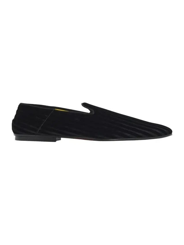 Men's Striped Velvet Loafers Men's Striped Velvet Loafers