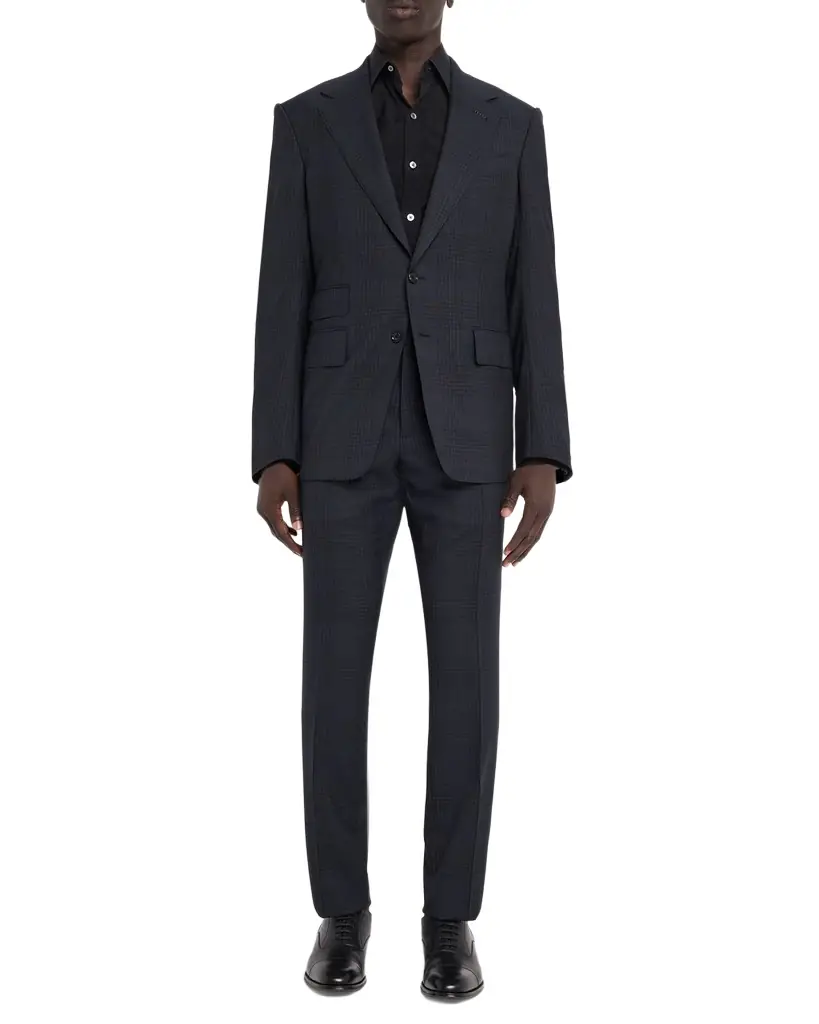 Shelton Plaid Wool Single-Breasted Suit Shelton Plaid Wool Single-Breasted Suit