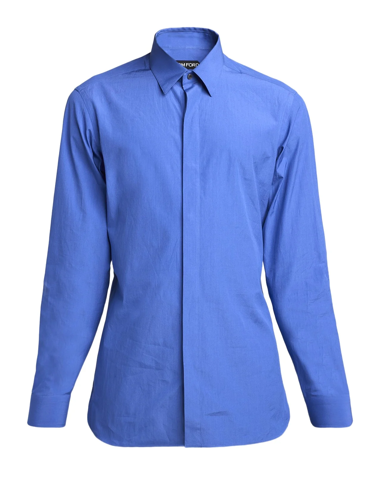 Men's Piece-Dyed Cotton Poplin Dress Shirt