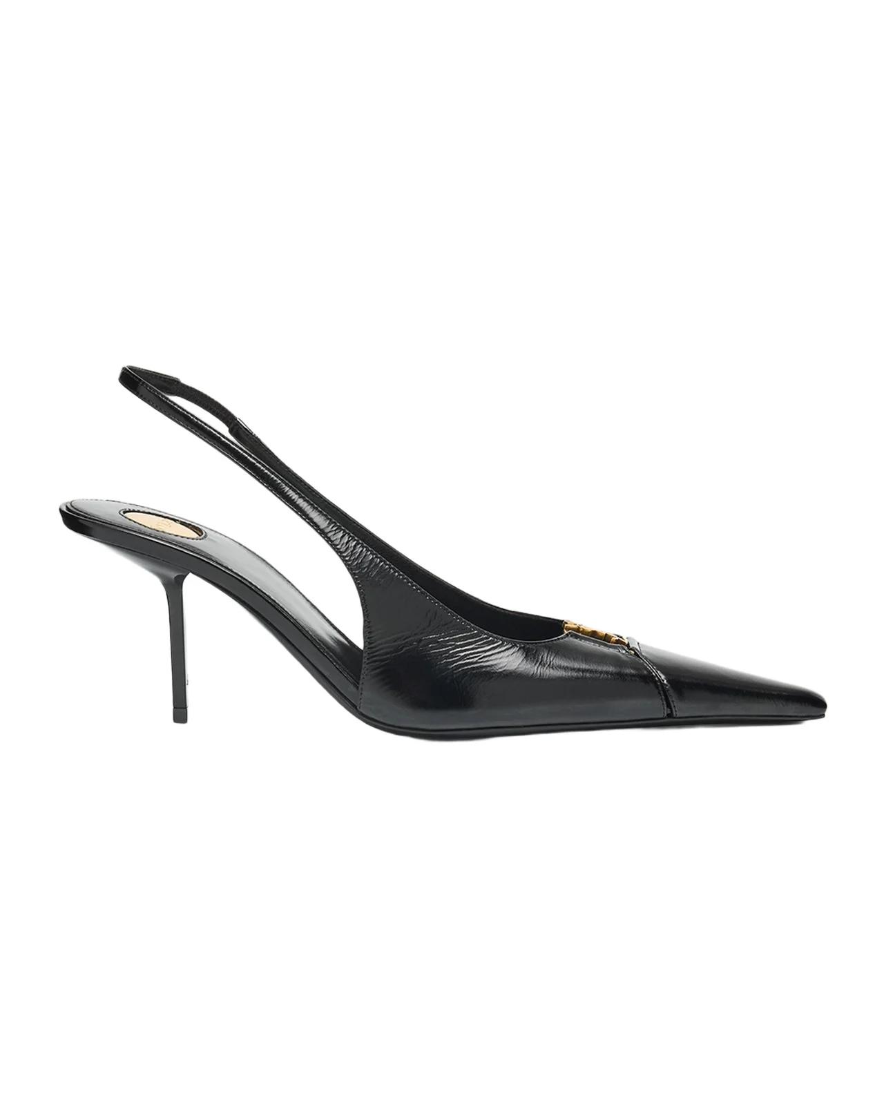 75mm Babylone Leather YSL Slingback Pumps