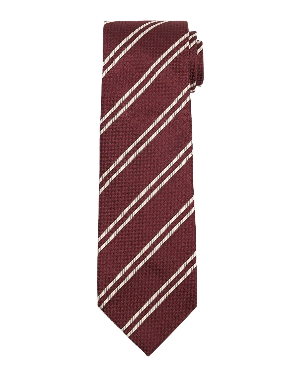 Men's Woven Diagonal-Stripe Silk Tie Men's Woven Diagonal-Stripe Silk Tie