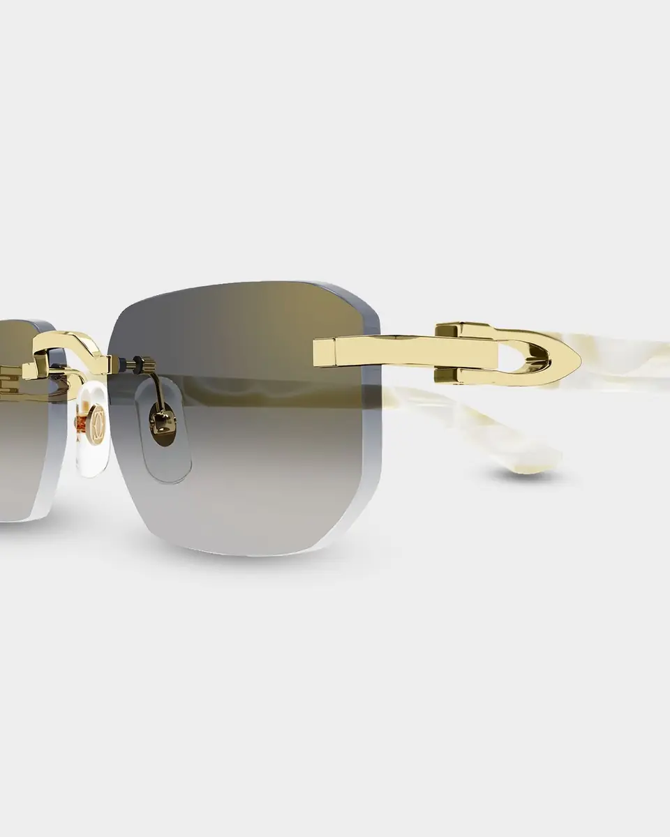 Cartier Men's CT0622S-004 Metal and Acetate Rectangle Sunglasses | Thumbnail 2 Cartier Men's CT0622S-004 Metal and Acetate Rectangle Sunglasses | Thumbnail 2