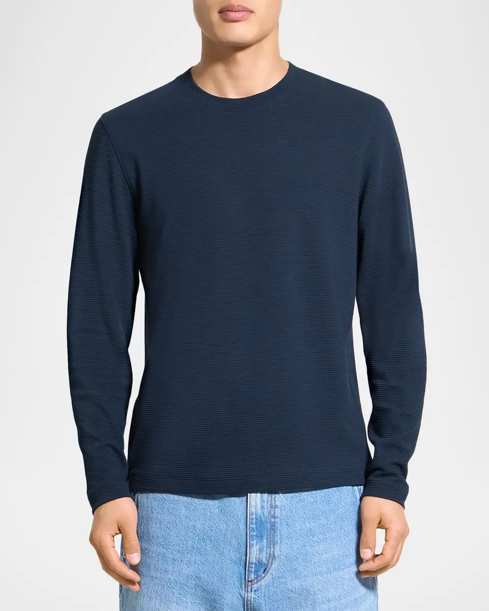 Theory Men's Delroy Performance Jersey Long-Sleeve T-Shirt | Thumbnail 2 Theory Men's Delroy Performance Jersey Long-Sleeve T-Shirt | Thumbnail 2