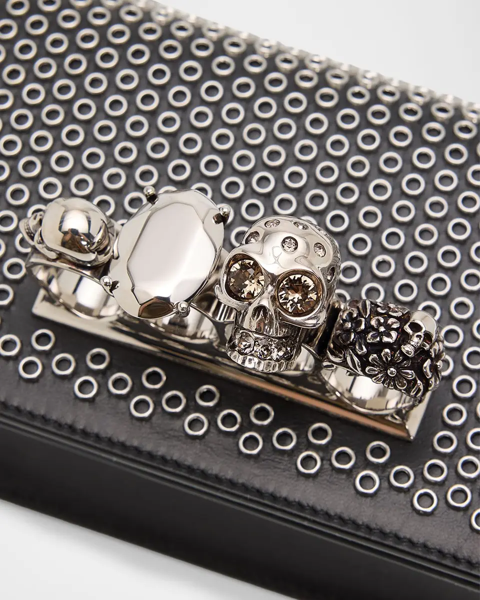 Alexander McQueen Mini Jeweled Satchel Shoulder Bag | Thumbnail 4