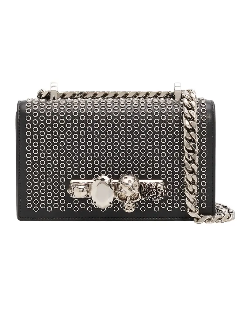 Alexander McQueen Mini Jeweled Satchel Shoulder Bag | Image 1 Alexander McQueen Mini Jeweled Satchel Shoulder Bag | Image 1