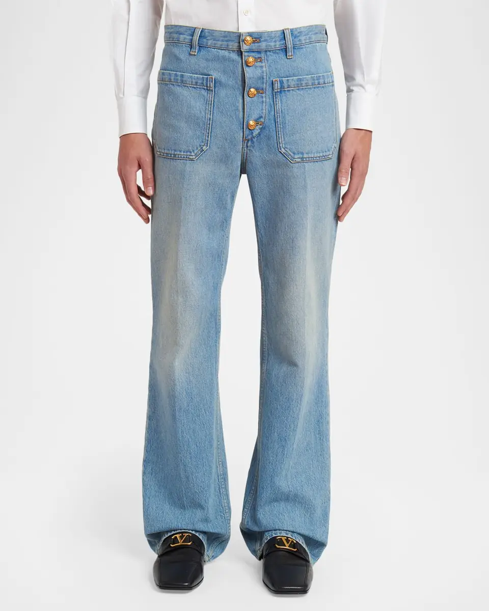 Valentino Garavani Men's Patch Pocket Jeans | Thumbnail 4 Valentino Garavani Men's Patch Pocket Jeans | Thumbnail 4