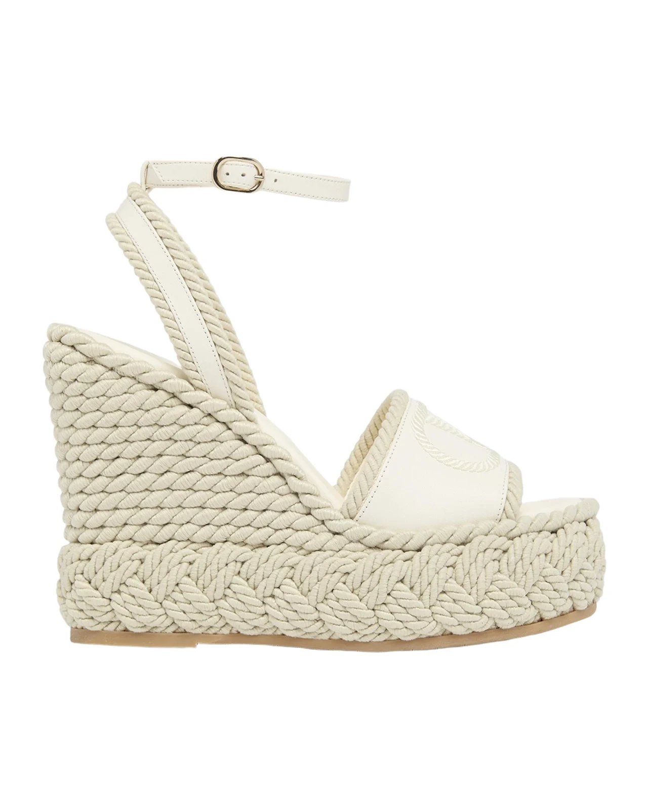 130mm VLogo Signature Torchon Wedge Sandals 130mm VLogo Signature Torchon Wedge Sandals
