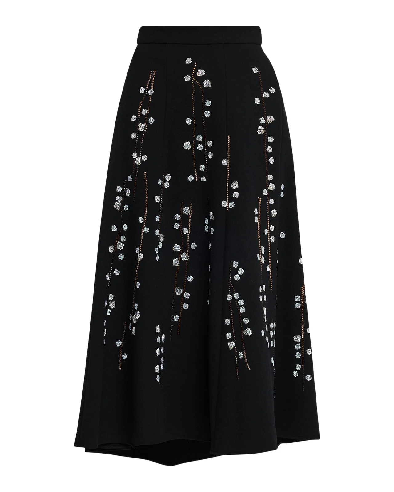 Sakura Embellished Midi Tulip Skirt