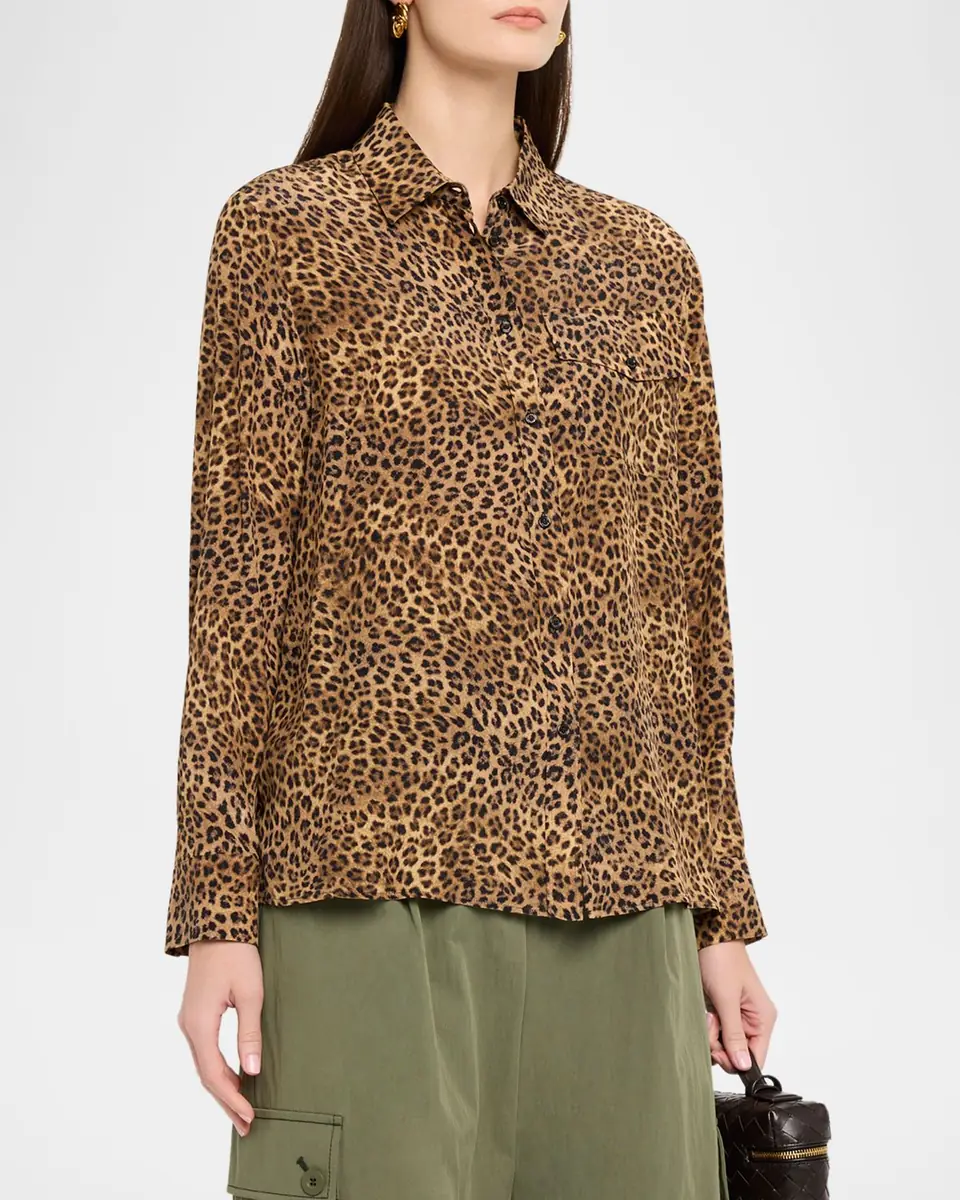 Weekend Max Mara Leopard-Print Silk Shirt | Thumbnail 3 Weekend Max Mara Leopard-Print Silk Shirt | Thumbnail 3