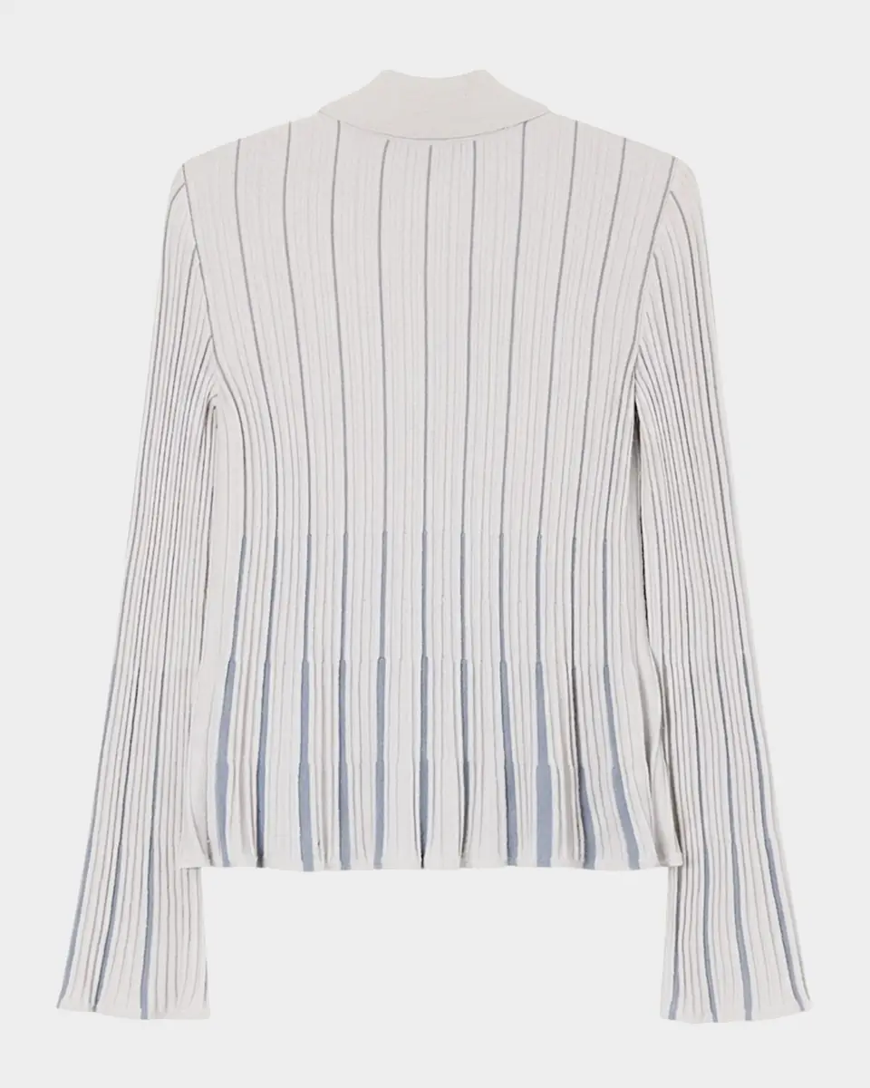 Emporio Armani Button-Front Knit Cardigan | Thumbnail 2