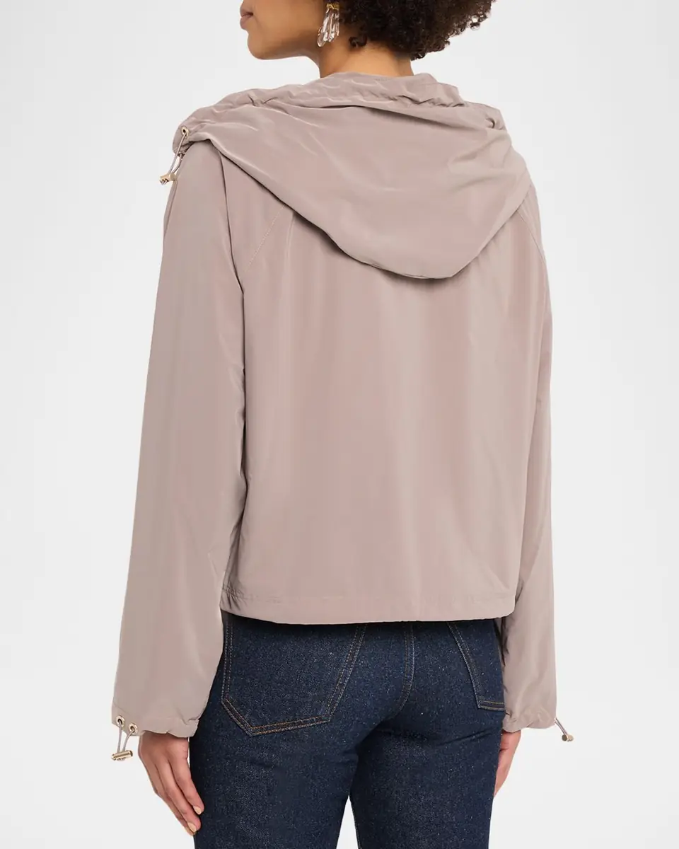 Emporio Armani Hooded Full-Zip Blouson Nylon Jacket | Thumbnail 3