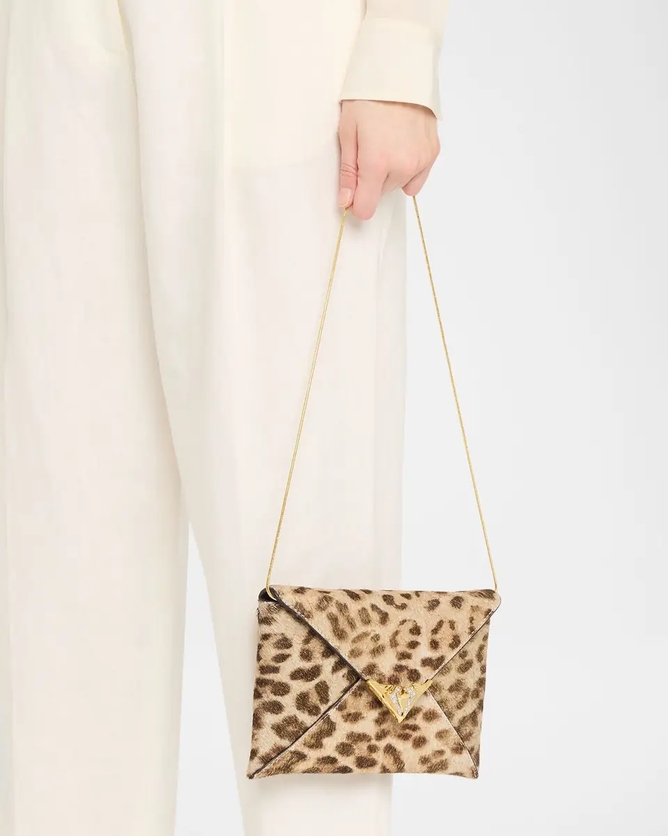 ALEXIS BITTAR Leopard-Print Calf Hair Envelope Clutch Bag | Thumbnail 2 ALEXIS BITTAR Leopard-Print Calf Hair Envelope Clutch Bag | Thumbnail 2