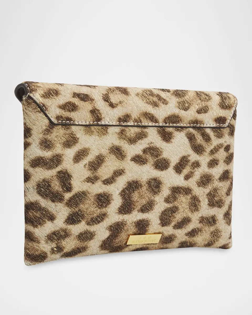ALEXIS BITTAR Leopard-Print Calf Hair Envelope Clutch Bag | Thumbnail 3 ALEXIS BITTAR Leopard-Print Calf Hair Envelope Clutch Bag | Thumbnail 3