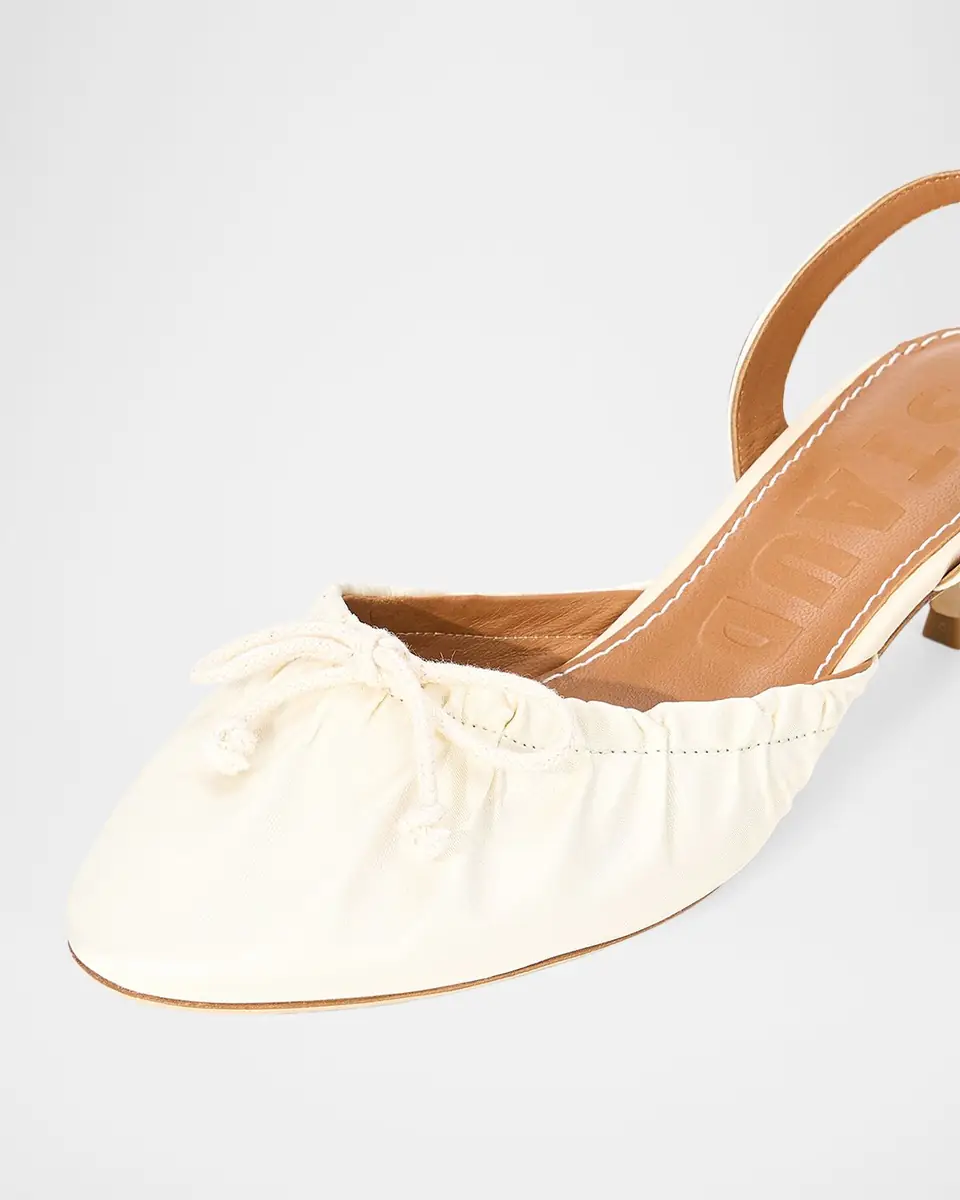 Staud Alba Satin Ballet Slingback Pumps | Thumbnail 3 Staud Alba Satin Ballet Slingback Pumps | Thumbnail 3