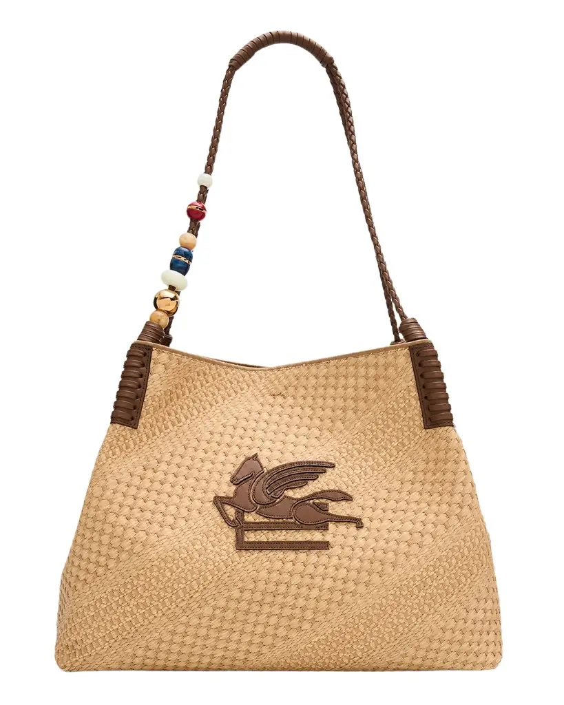 Etro Large Libra Raffia Shopping Tote Bag | Image 1 Etro Large Libra Raffia Shopping Tote Bag | Image 1