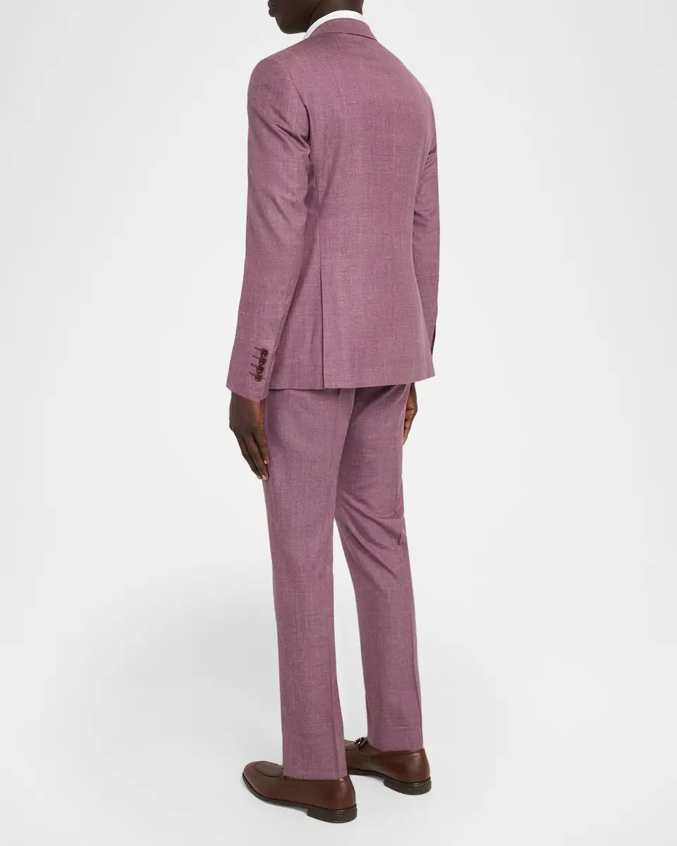 Emporio Armani Men's G Line Sharkskin Wool, Silk and Linen Two-Piece Suit | Thumbnail 3 Emporio Armani Men's G Line Sharkskin Wool, Silk and Linen Two-Piece Suit | Thumbnail 3