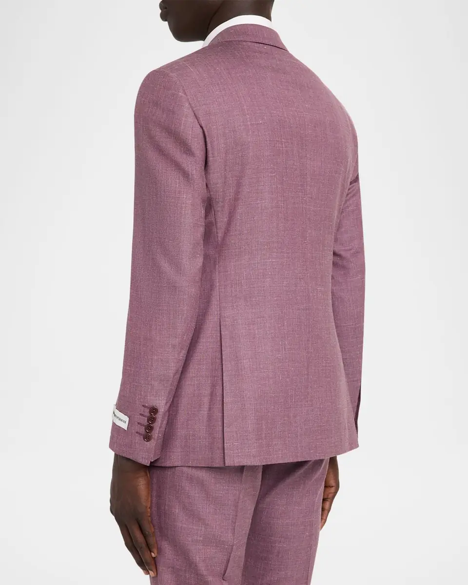 Emporio Armani Men's G Line Sharkskin Wool, Silk and Linen Two-Piece Suit | Thumbnail 5 Emporio Armani Men's G Line Sharkskin Wool, Silk and Linen Two-Piece Suit | Thumbnail 5