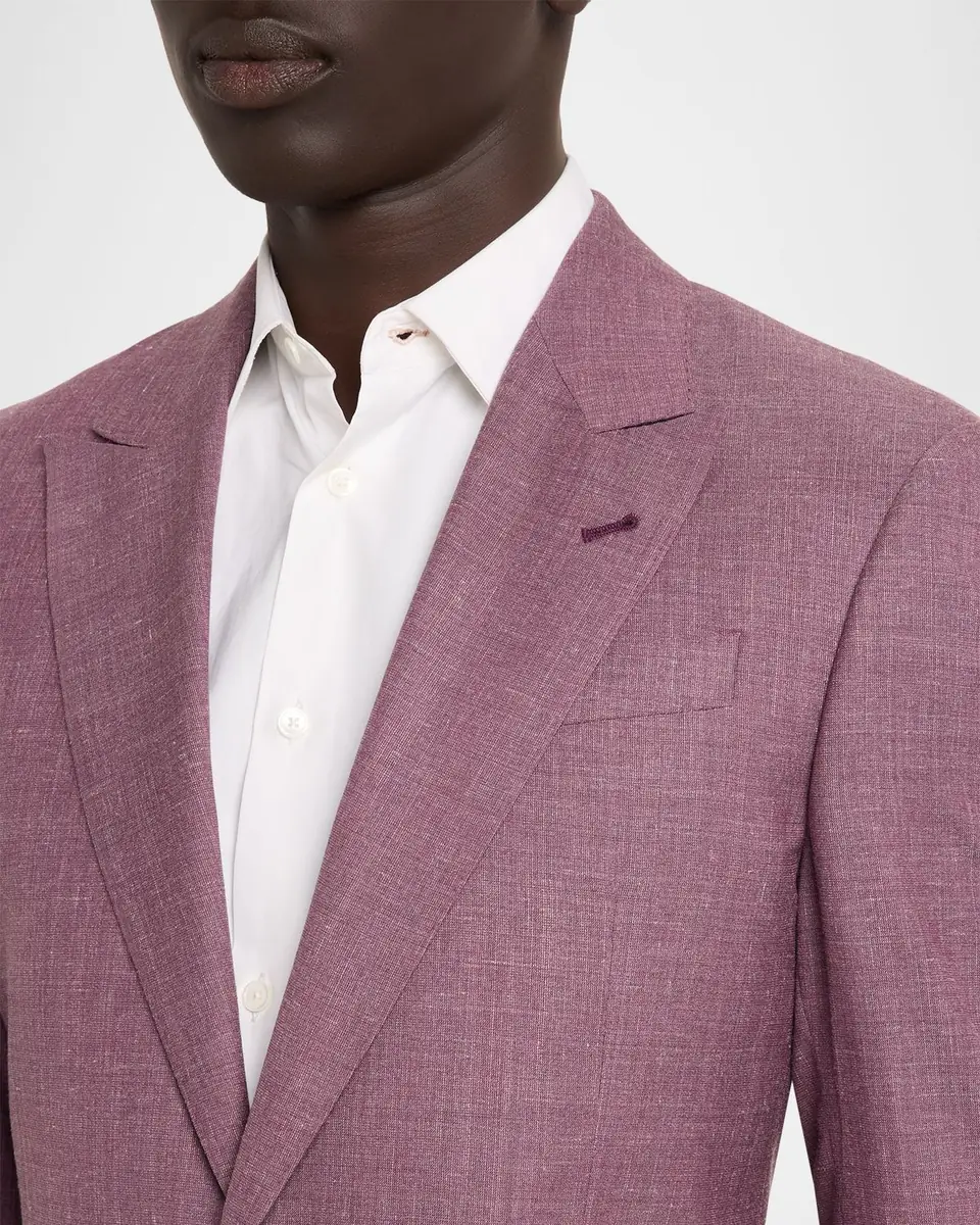 Emporio Armani Men's G Line Sharkskin Wool, Silk and Linen Two-Piece Suit | Thumbnail 6 Emporio Armani Men's G Line Sharkskin Wool, Silk and Linen Two-Piece Suit | Thumbnail 6