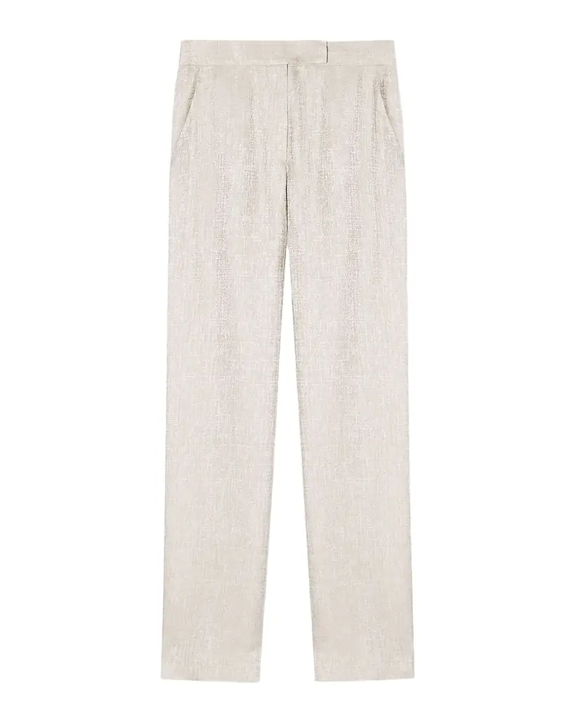 Emporio Armani Straight-Leg Shimmer Viscose Pants | Image 1 Emporio Armani Straight-Leg Shimmer Viscose Pants | Image 1