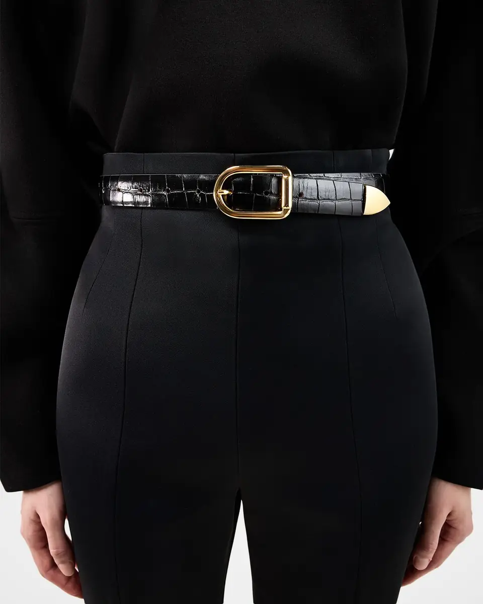 Déhanche Mija Croco Tip Leather Belt | Thumbnail 2