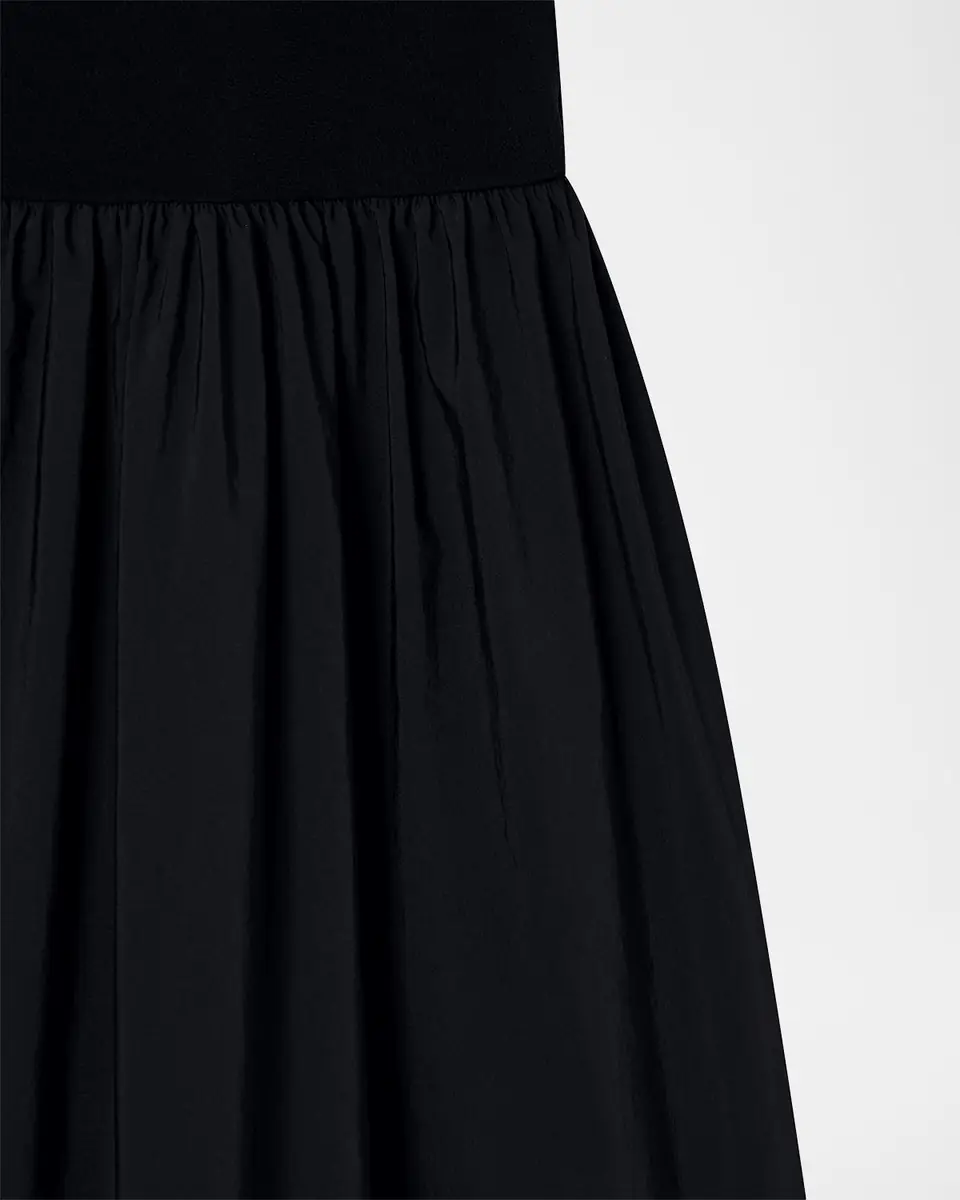Emporio Armani Viscose Jersey & Taffeta Midi Dress | Thumbnail 5