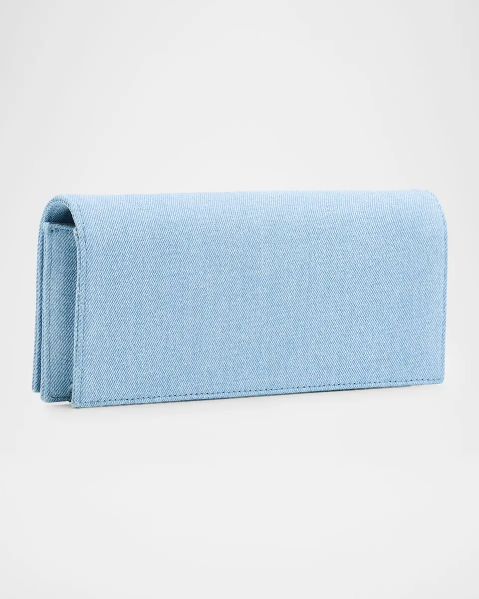 Alexis Bittar Twisted Cotton Chambray Clutch Bag | Thumbnail 3