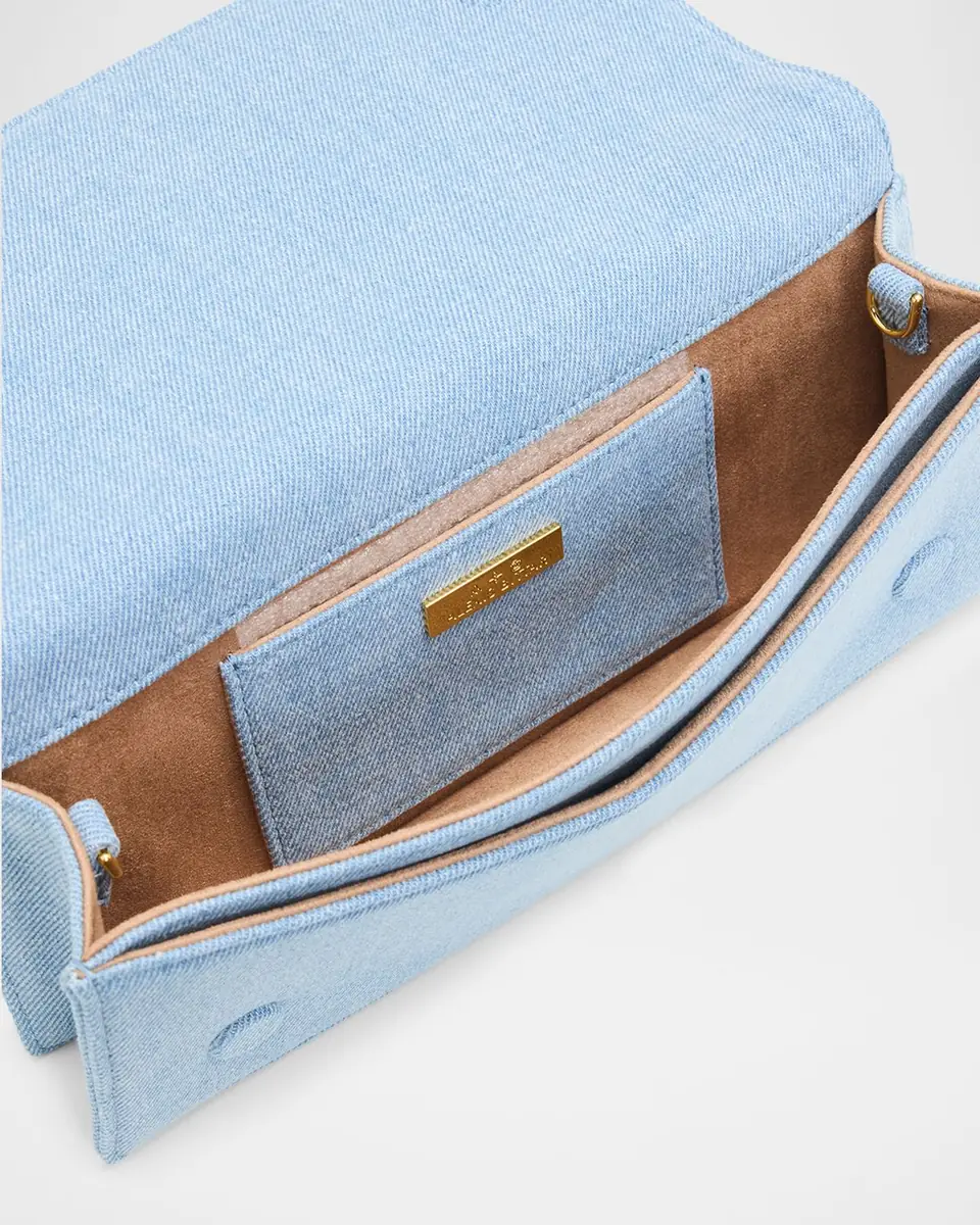 Alexis Bittar Twisted Cotton Chambray Clutch Bag | Thumbnail 4