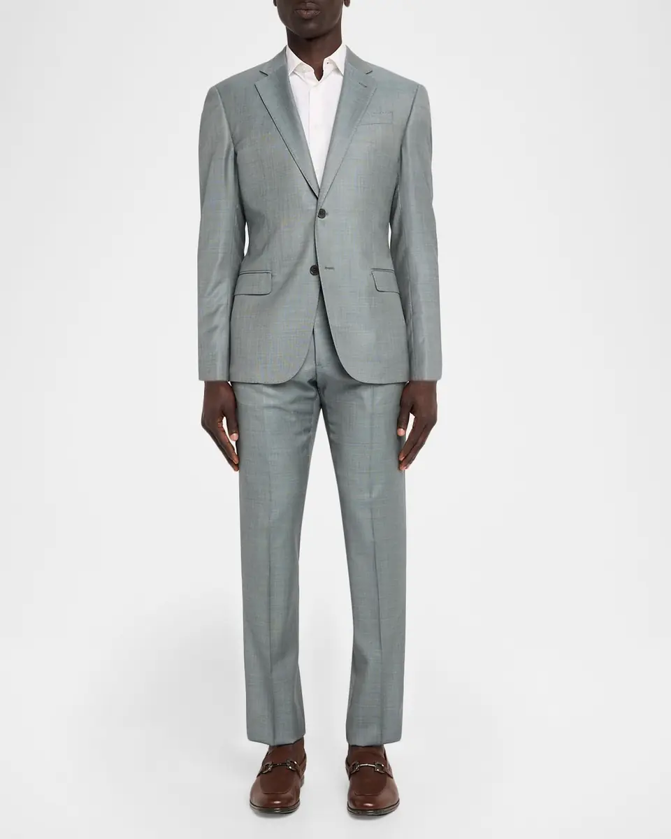 Emporio Armani Men's G Line Wool Sharkskin Two-Piece Suit | Thumbnail 2