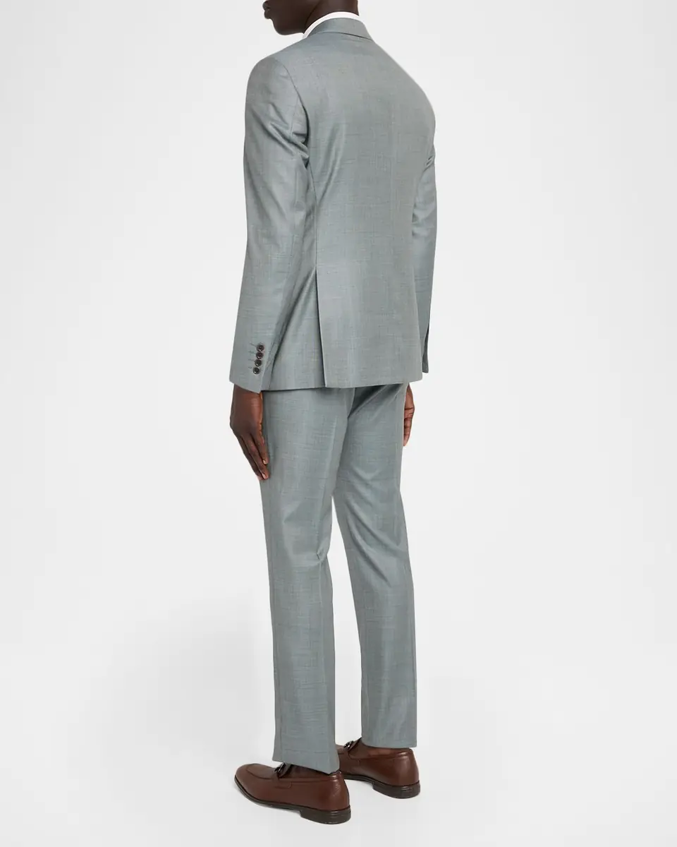 Emporio Armani Men's G Line Wool Sharkskin Two-Piece Suit | Thumbnail 3