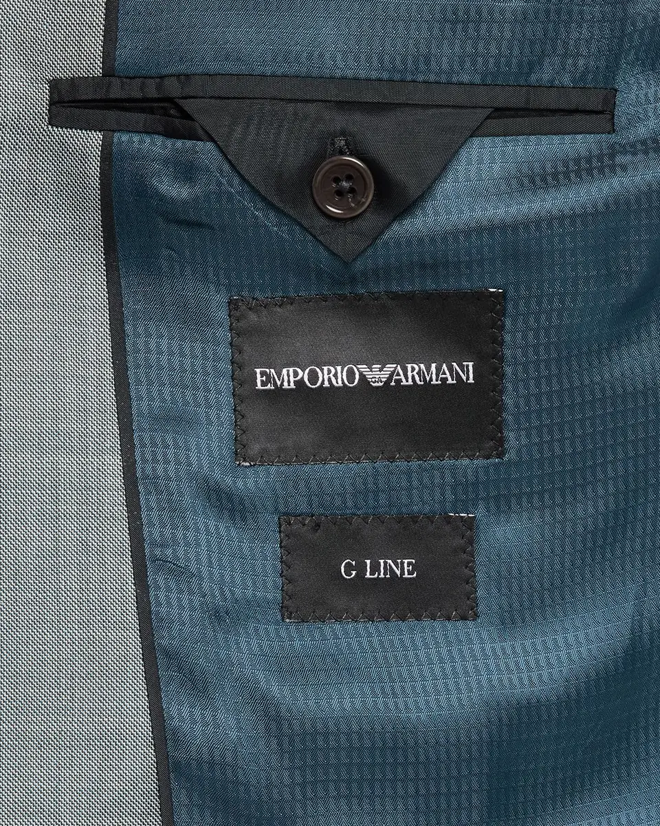Emporio Armani Men's G Line Wool Sharkskin Two-Piece Suit | Thumbnail 7