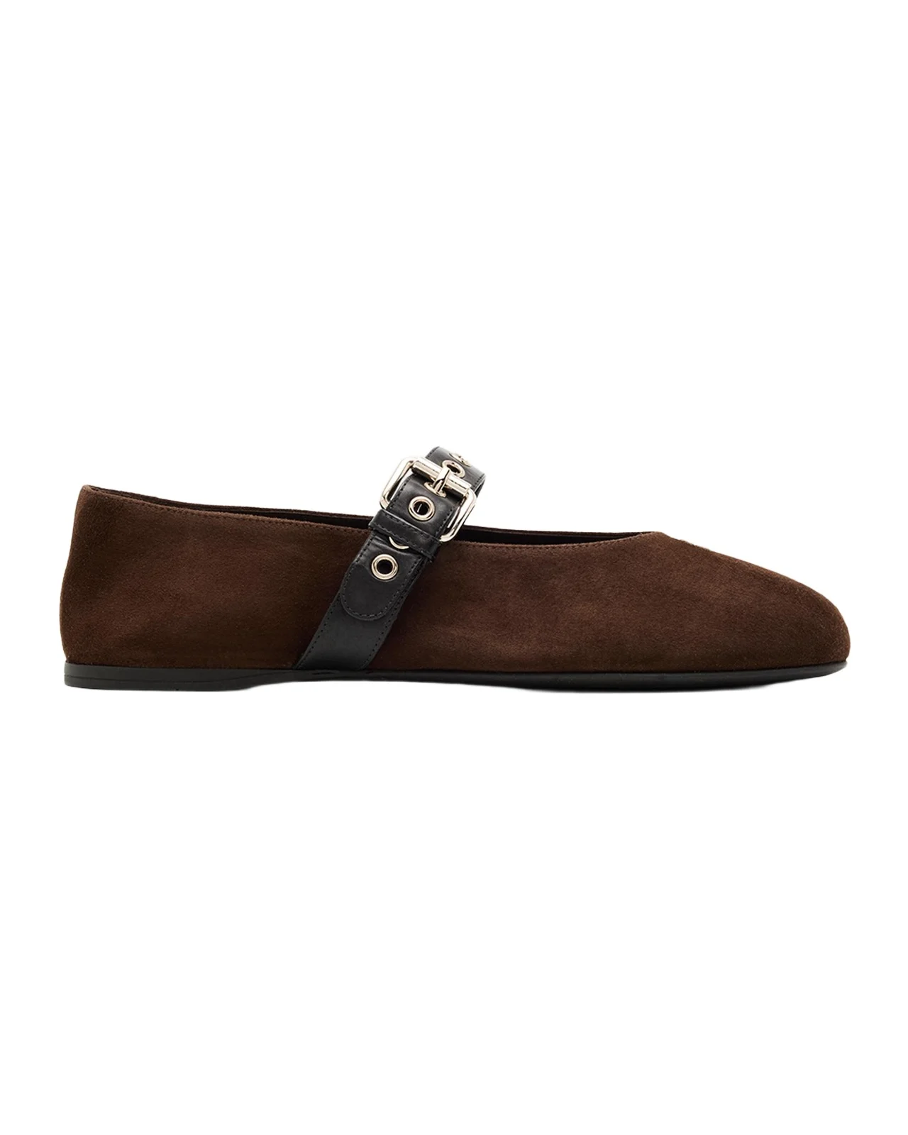 Suede Mary Jane Ballerina Flats Suede Mary Jane Ballerina Flats
