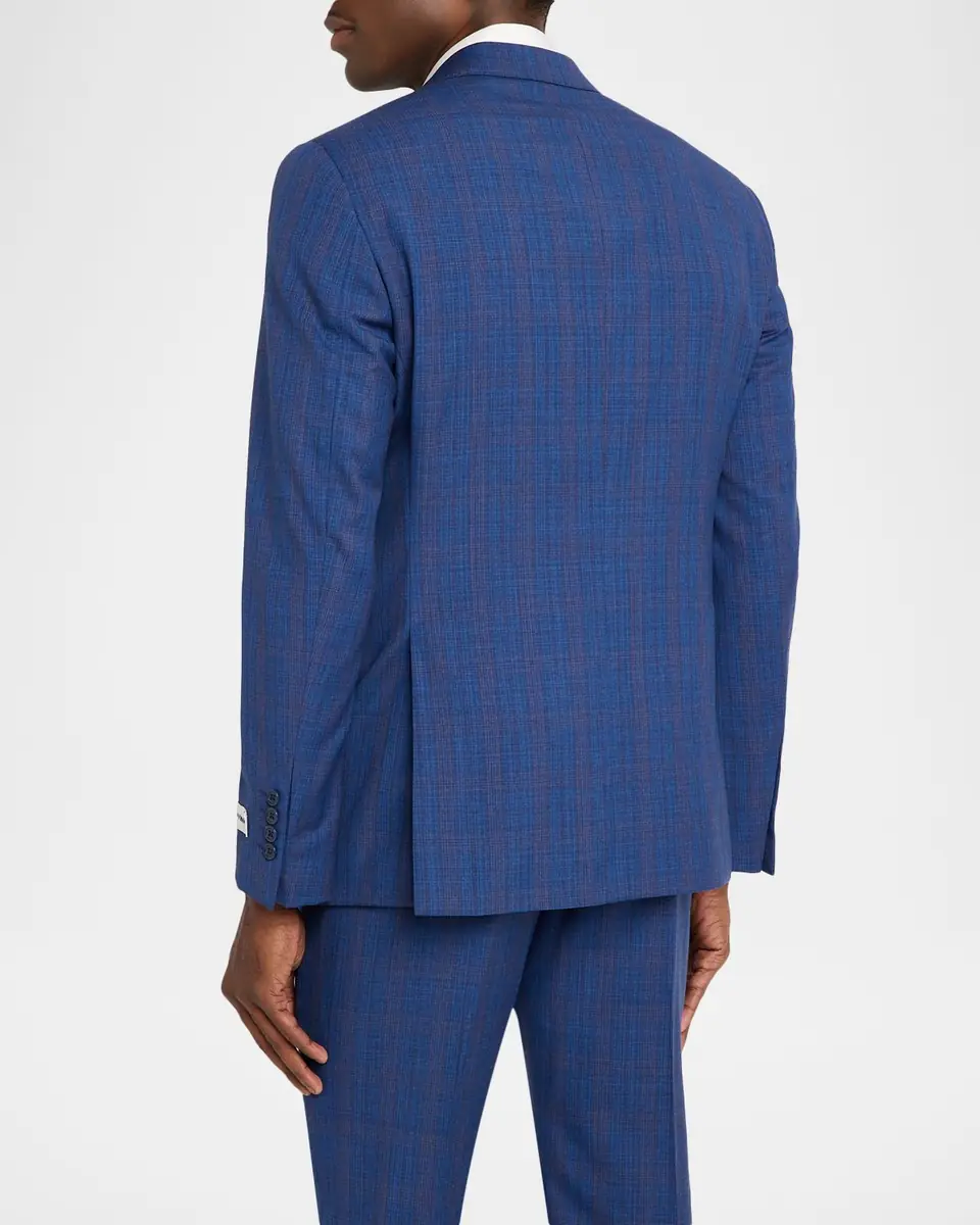 Emporio Armani Prince of Wales Check Wool Single-Breasted Blazer | Thumbnail 4 Emporio Armani Prince of Wales Check Wool Single-Breasted Blazer | Thumbnail 4