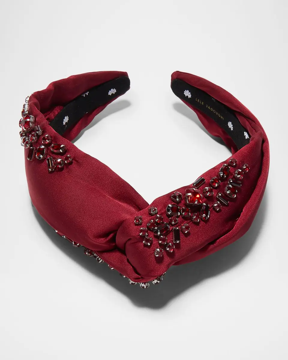Lele Sadoughi Marlene January Garnet Jeweled Birthstone Headband | Thumbnail 2 Lele Sadoughi Marlene January Garnet Jeweled Birthstone Headband | Thumbnail 2